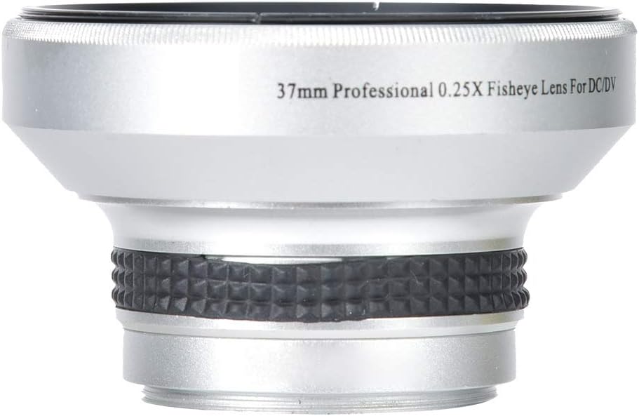 37Mm Fisheye Lens Camcorder,Camera Lens Silver Strong Applicability 37mm 0.25X Super Fisheye Additional Lens for 37mm Caliber Camera Lenses - Image 8