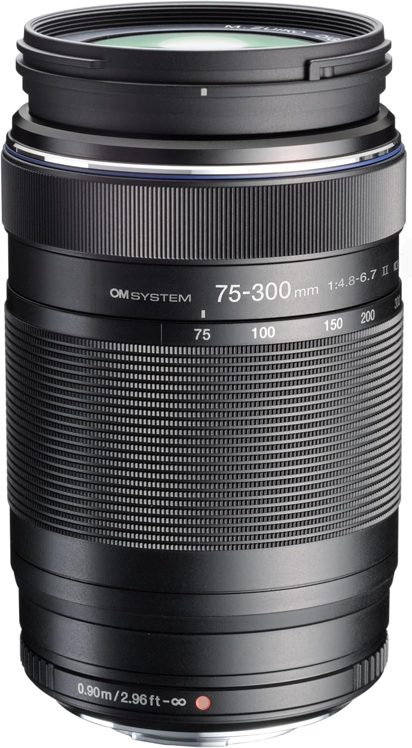 OM System M.Zuiko Digital ED 40-150mm F4.0-5.6 R Lens with High-Speed Imager AF and 30 to 8.2-Degree Angle of View (Black)