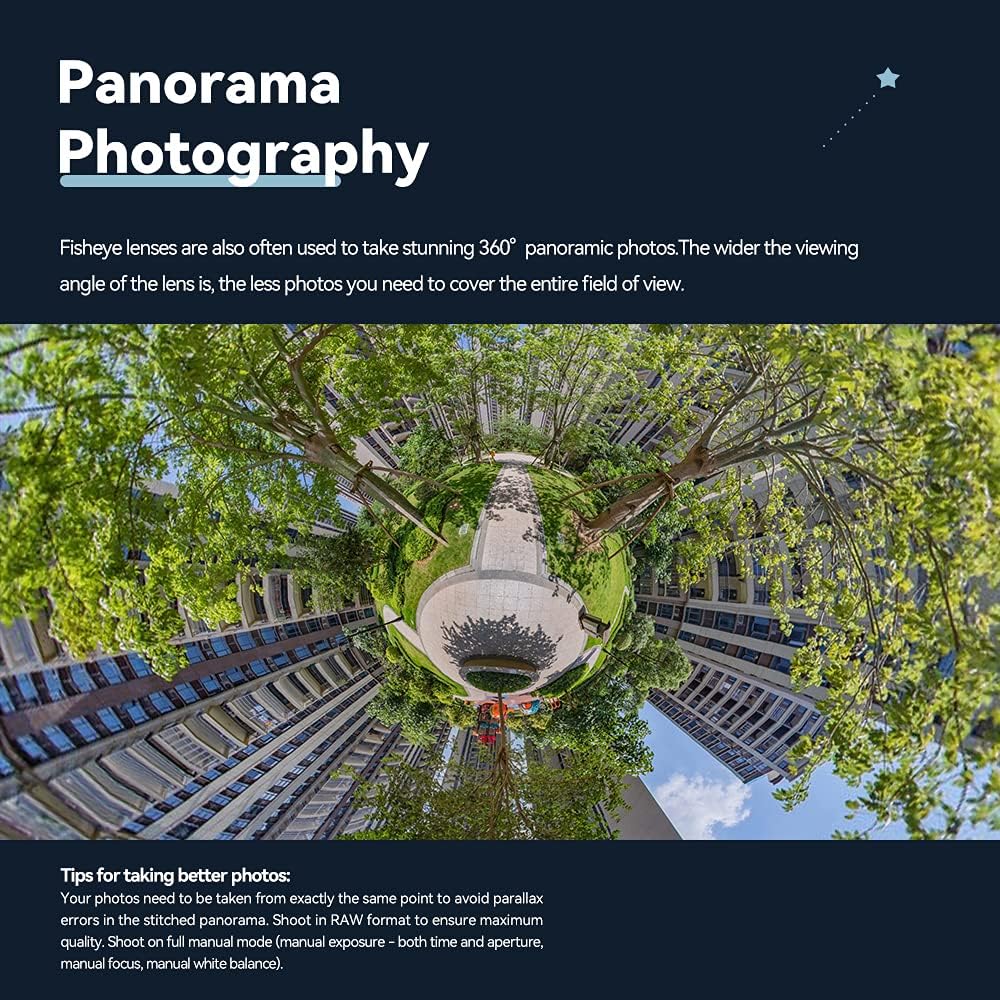 TTArtisan APS-C 7.5mm F2.0 Fisheye Lens with 180° Angle of View Half Frame Compatible with EOS-R Mount Cameras Like EOS R,EOS RP, EOS R5,EOS R6 Mirrorless Camera - Image 8